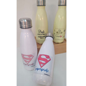 botella de acero inoxidable para profesor personalizada