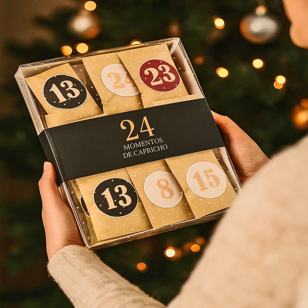 calendario de adviento para adultos 24 momentos de capricho con dulces y bombones