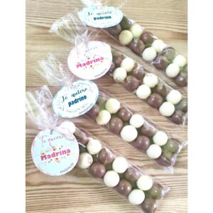 Bolas de chocolate personalizadas comunión para la familia