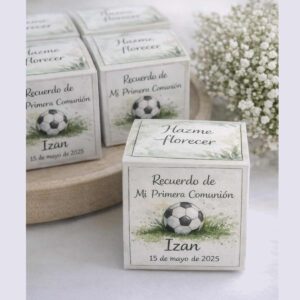 Kit de cultivo personalizado para Primera Comunión como detalle para invitados