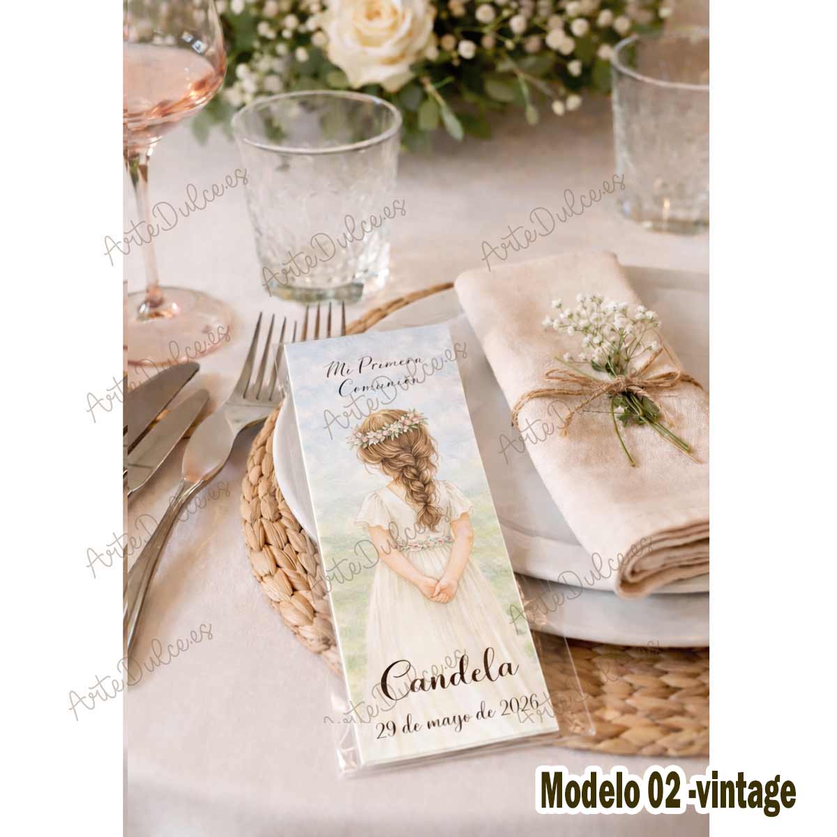 Marcapáginas Personalizados de Primera Comunión para Invitados - Imagen 4