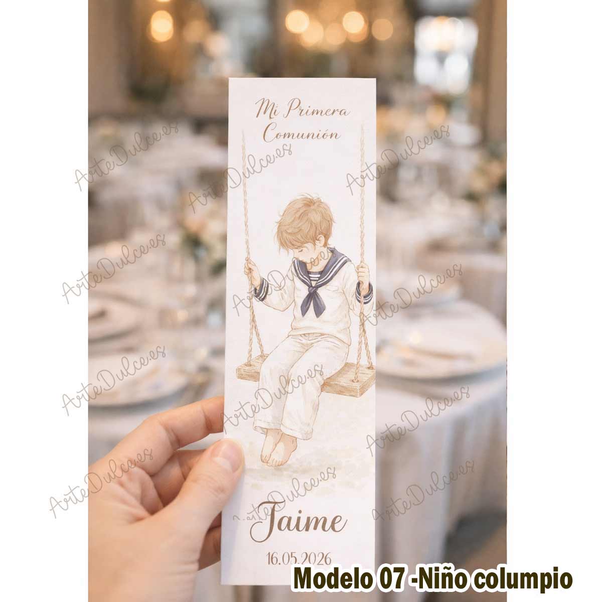 Marcapáginas Personalizados de Primera Comunión para Invitados - Imagen 10