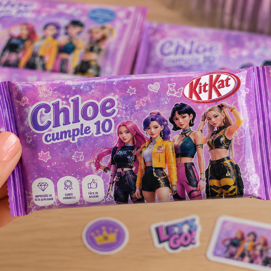Mini KitKat Personalizados para Cumpleaños | Cualquier Temática - Imagen 4